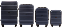 AT01 Komplet walizek 4 w 1 ABS , Dark blue
