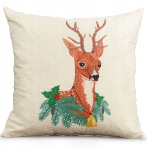 Decorative Cushion Pillowcase Deer 40x40cm