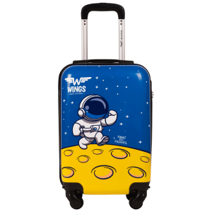 WALIZKA KIDS KABINOWA TWARDA WINGS BLUE ASTRONAUT XS 18"