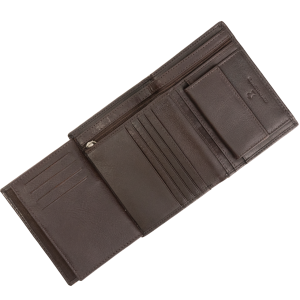 WINGS Męski portfel ze skóry naturalnej Brown