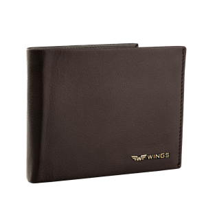 WINGS Męski portfel ze skóry naturalnej Brown