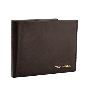 WINGS Męski portfel ze skóry naturalnej Brown