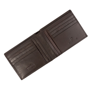 WINGS Męski portfel ze skóry naturalnej Brown