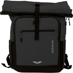 WINGS Plecak podróżny zwijany 29 L ROOK black
