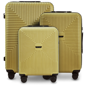 Komplet 3 walizek WINGS PC ECO JACKDAW TEA GREEN