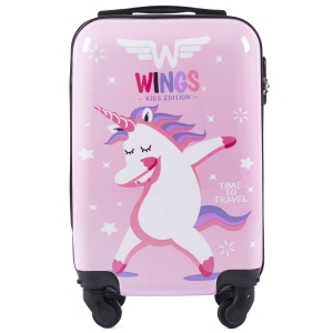 Walizka KIDS kabinowa twarda Wings Jay Unicorn 18"