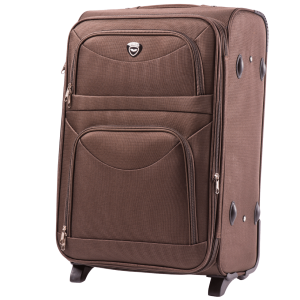 6802(2) LARK, Zestaw 3 walizek Codura 1200D (L,M,S) Wings,  COFFEE