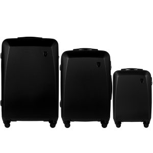 ZESTAW 3 WALIZEK WINGS PLOVER BLACK