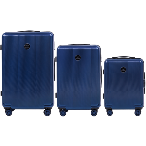 Zestaw 3 walizek Wings PC African Eagle 2.0 DARK BLUE