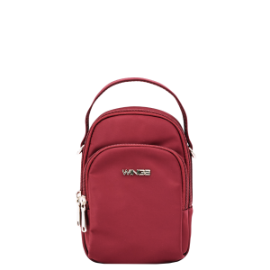 Mała torba crossbody ROSELLA DARK RED