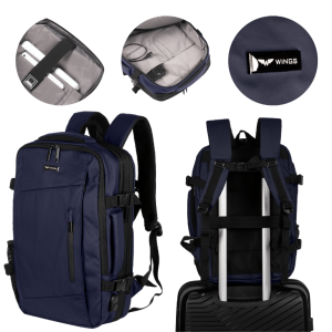 Wielofunkcyjny plecak  z poszerzeniem VIREO 002 - BLUE