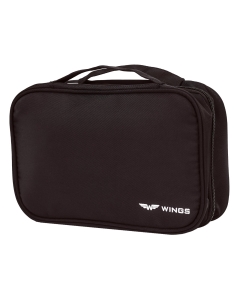Składana kosmetyczka WINGS z wieszaczkiem BLACK
