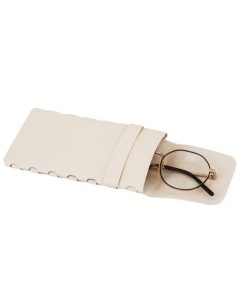 Pokrowiec na okulary WINGS zamykany na klapkę - BEIGE