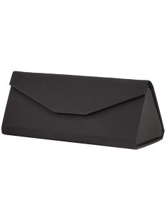 Składane w trójkąt etui na okulary - BLACK