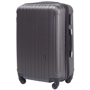 Walizka Podróżna Poszerzana ŚREDNIA WINGS FLAMINGO 24" DARK GREY