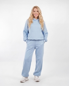 Komplet dresowy WINGS UNLEASH damski oversize bawełna PASTEL BLUE