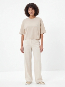 Koszulka damska oversize BEIGE