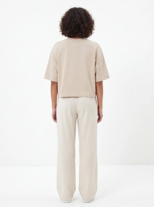 Koszulka damska oversize BEIGE