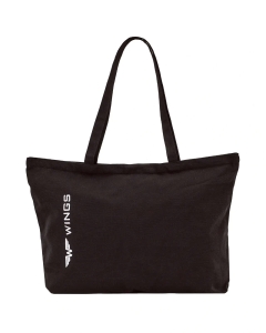 Torba shopper płócienna WINGS BLACK