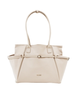 Torba shopper WINGS ROSELLA z odpinaną kosmetyczką i pasem na walizkę BEIGE