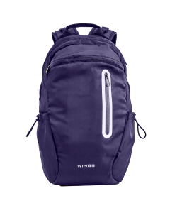 Plecak szkolny WINGS 24L laptop 15,6 cala z odblaskami i organizerem A4 NAVY BLUE
