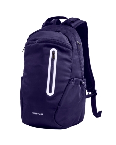 Plecak szkolny WINGS 24L laptop 15,6 cala z odblaskami i organizerem A4 NAVY BLUE