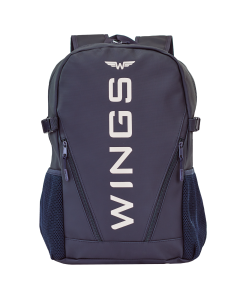 Plecak szkolny WINGS młodzieżowy 23L laptop 17 cali z kieszeniami bocznymi NAVY BLUE