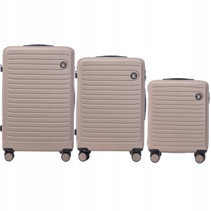 CT01 3KPL CHAMPAGNE KOMPLET WALIZEK ABS COOT